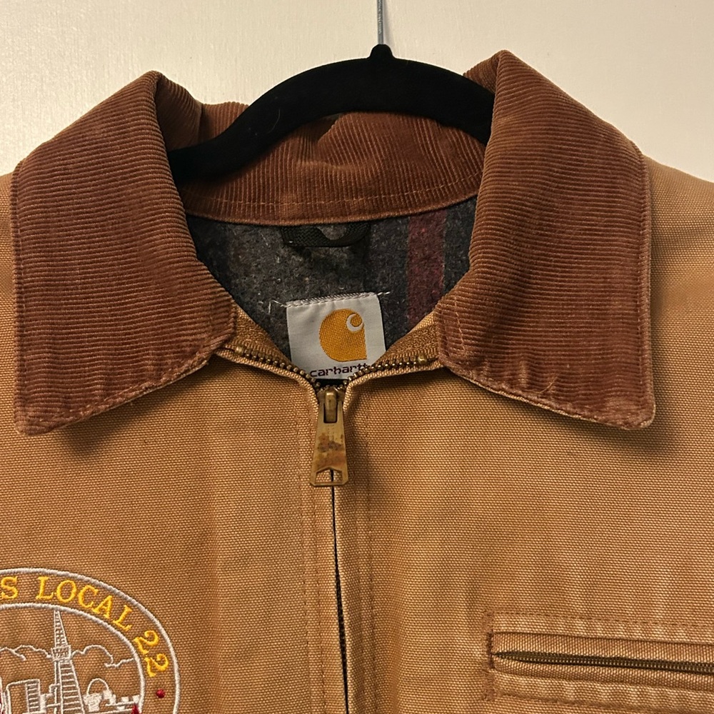 Carhartt Dteroit Jacket - Brown With Patch - image 2